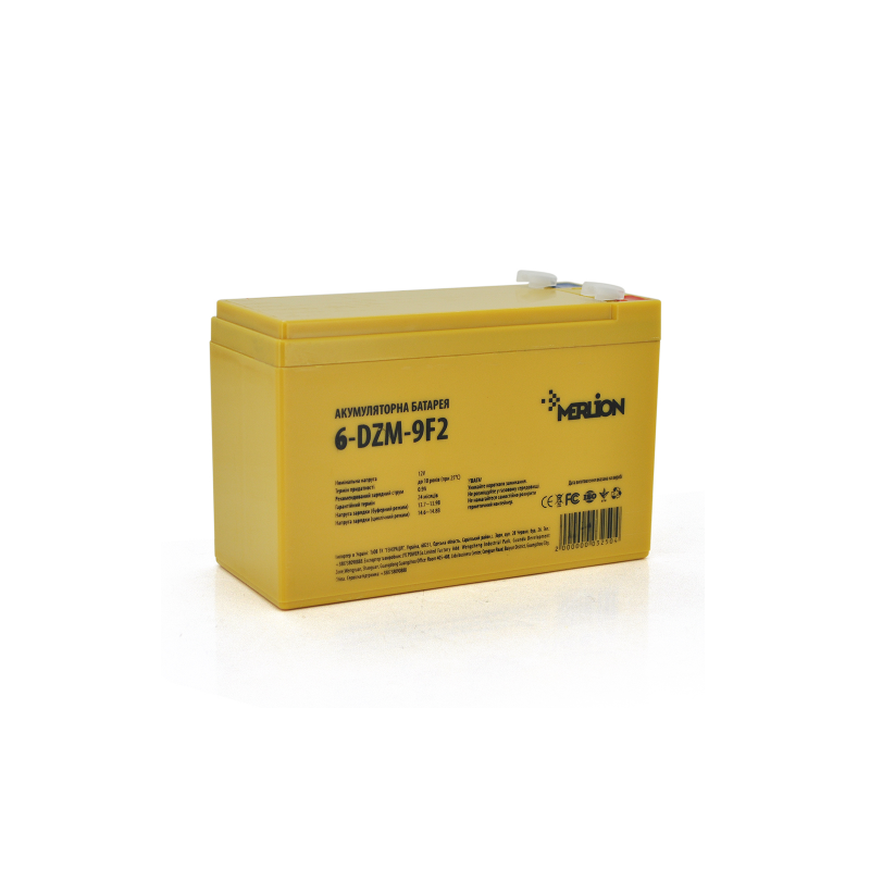 Тяговий акумулятор AGM MERLION 6-DZM-9 12v 9Ah