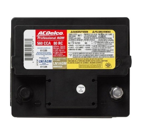 Аккумулятор ACDelco 9943 AGM/VRLA 12v 50Ah 520 CCA