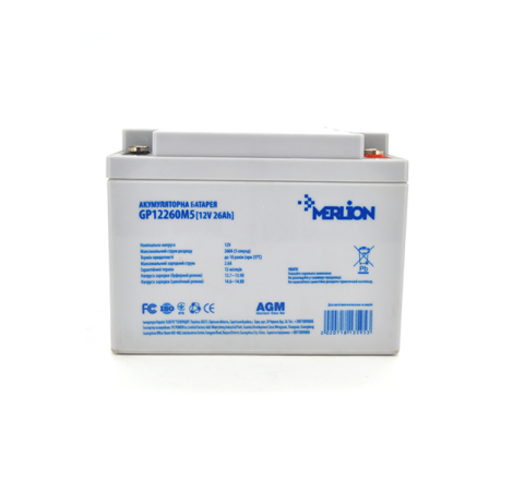 Аккумулятор MERLION AGM GP12260M5 12v 26Ah