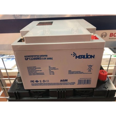 Аккумулятор MERLION AGM GP12260M5 12v 26Ah