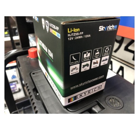 Аккумулятор LITHIUM ION Skyrich HJTZ5S-FP 12V 24Wh 2Ah 120A