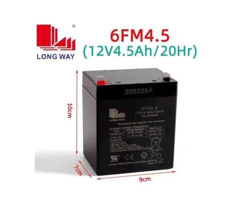 Акумулятор AGM LONG WAY 6FM4.5 12v 4.5Ah 20HR