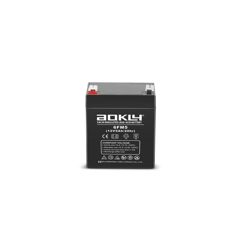 Тяговий акумулятор для дитячого електротраспорта AGM 6FM5 12v 5Ah 20HR