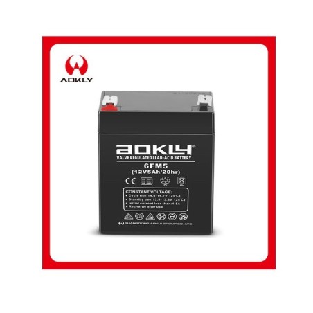 Тяговий акумулятор для дитячого електротраспорта AGM 6FM5 12v 5Ah 20HR