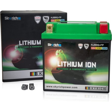 Акумулятор LITHIUM ION Skyrich HJB9Q-FP 12v 36Wh 9Ah 180A