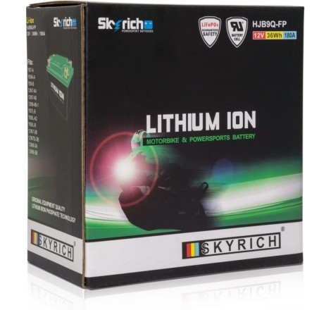 Акумулятор LITHIUM ION Skyrich HJB9Q-FP 12v 36Wh 9Ah 180A