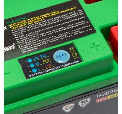 Акумулятор LITHIUM ION Skyrich HJB9Q-FP 12v 36Wh 9Ah 180A