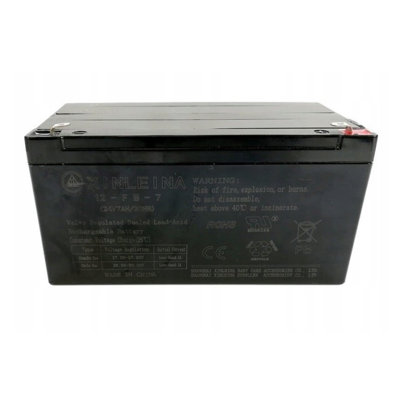 Тяговий акумулятор AGM XINLEINA 12-FM-7 24V 7Ah/20HR