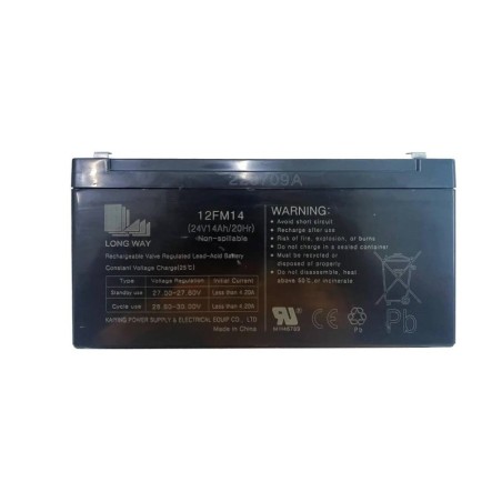 Тяговий акумулятор LONG WAY AGM 12FM14 24V14Ah/20HR