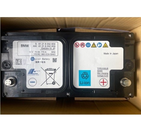 Акумулятор  Li-ion BMW 61218092859 12V 70Ah 770 A EN 170RC 860 CCA