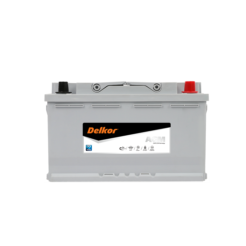 Аккумулятор DELKOR AGM80L-DIN 12v 80Ah 800A