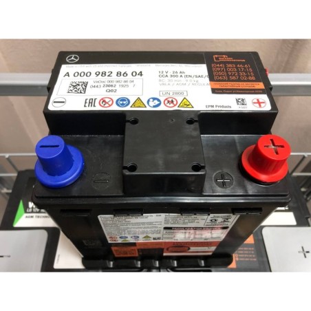 Акумулятор VRLA AGM A 000 982 86 04 12v 26Ah CCA 300A