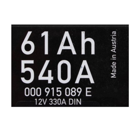 Акумулятор 61Ah 540Ah 000 915 089 E 12v 330A DIN