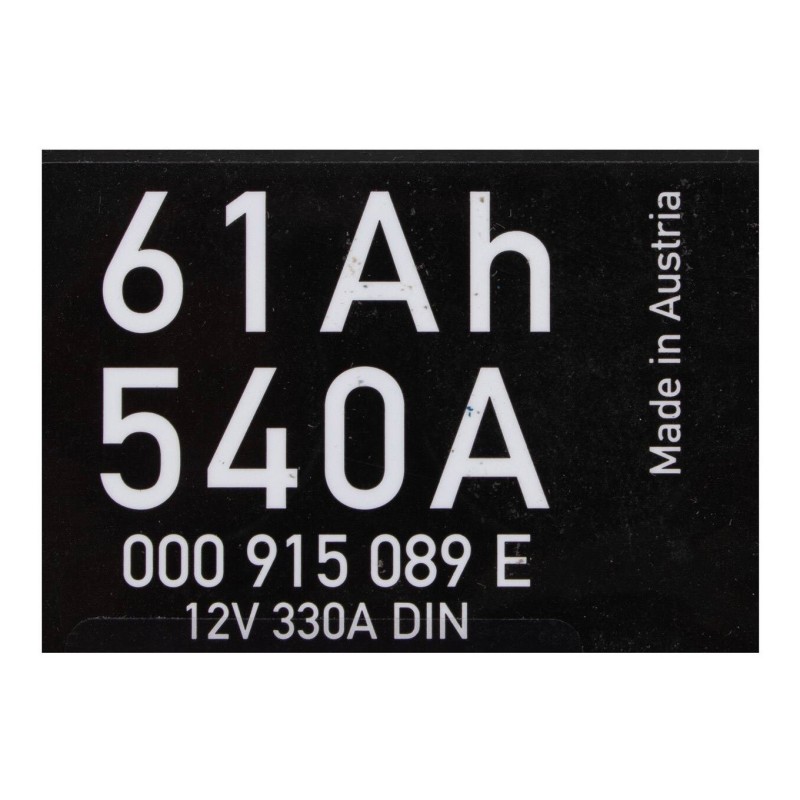 Акумулятор 61Ah 540Ah 000 915 089 E 12v 330A DIN