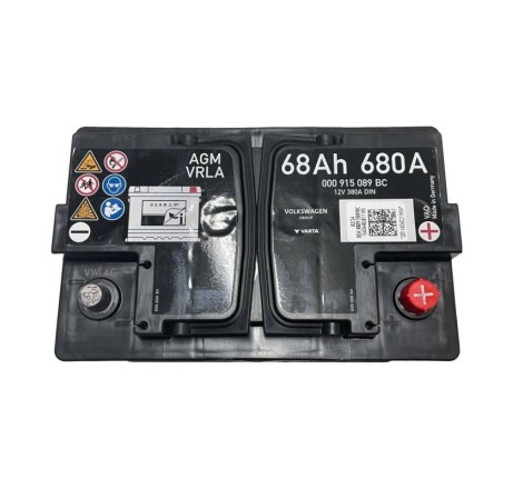Акумулятор VARTA AGM VRLA 68Ah 680A 000 915 089 BC 12v 380A DIN