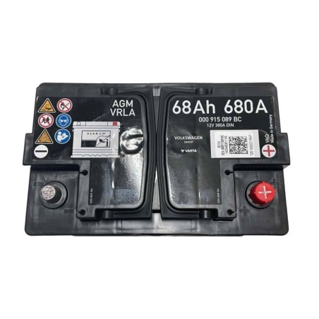 Акумулятор VARTA AGM VRLA 68Ah 680A 000 915 089 BC 12v 380A DIN