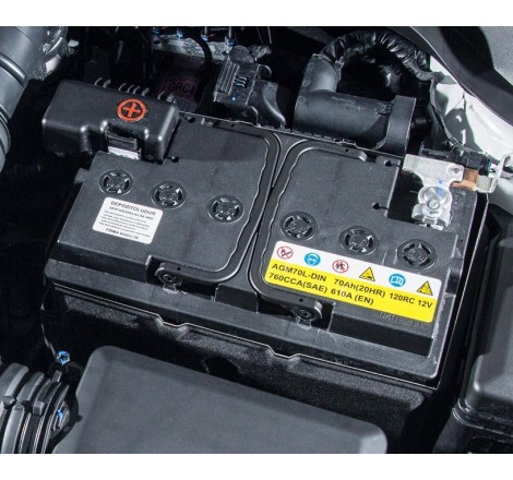 Аккумулятор DELKOR AGM70L-DIN 12v 70Ah 760A