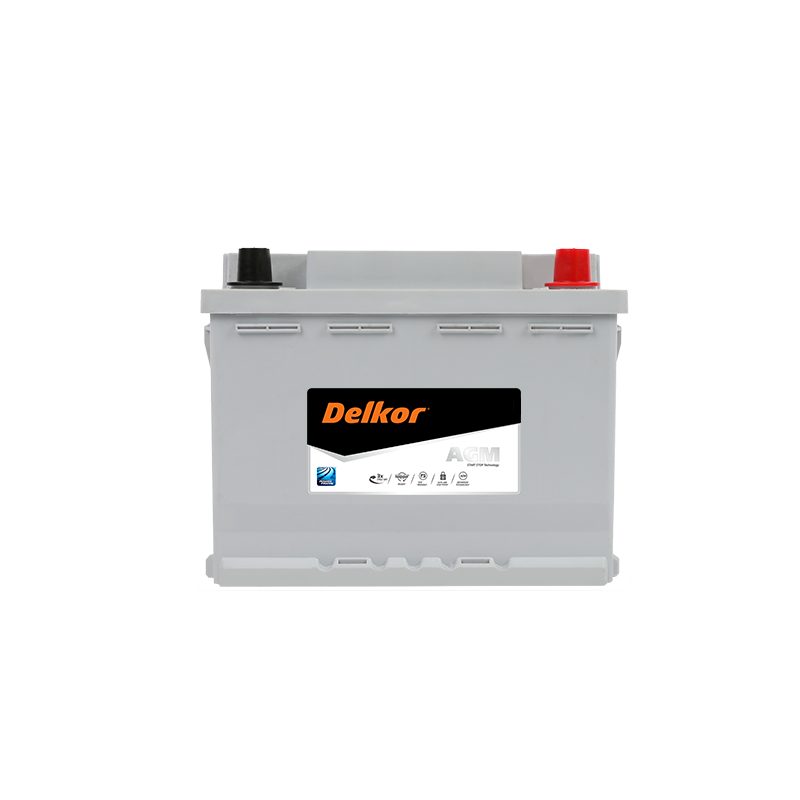 Аккумулятор DELKOR AGM60L-DIN 12v 60Ah 640A