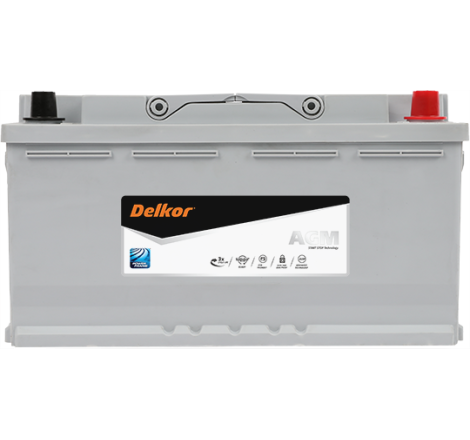 Аккумулятор DELKOR AGM105L-DIN 12v 105Ah 950A
