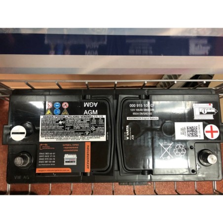 Акумулятор VARTA AGM 000 915 105 CF 12V 105Ah 580A DIN 950A
