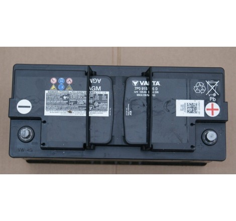 Акумулятор VARTA AGM 7P0 915 105 D 12V 105Ah 580A DIN 950A