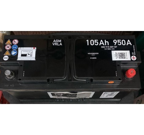 Акумулятор VARTA AGM 000 915 089 BF 12V 105Ah 580A DIN