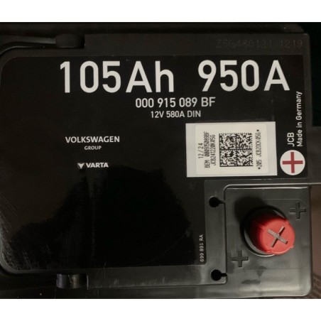 Акумулятор VARTA AGM 000 915 089 BF 12V 105Ah 580A DIN